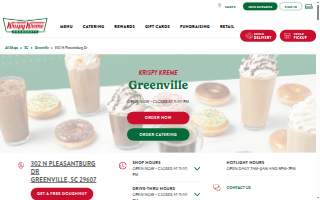 Krispy Kreme of Greenville website