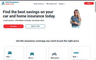 Auto Insurance Specialist website