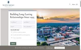 Watts Agency Insurance website