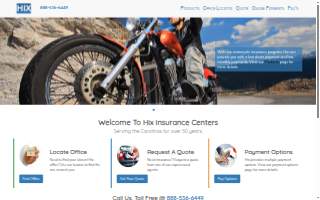 Hix Insurance Center Greenville website