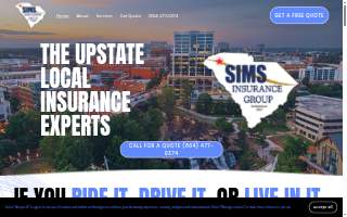 Sims Insurance Group website