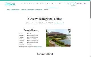 Amica Mutual Insurance Company of Greenville website