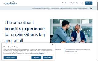 Colonial Life and Accident Insurance Co - Greenville website