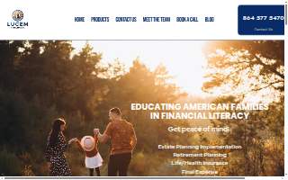 Lucem Financial website
