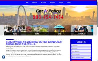 Get A Policy Insurance Agency website