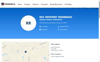 Ray Anthony Rodriguez: Primerica - Financial Services website