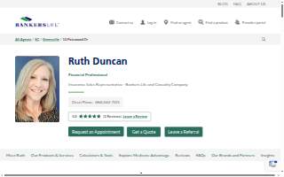 Ruth Duncan, Bankers Life Agent website