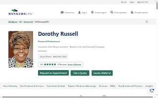 Dorothy Russell, Bankers Life Agent website