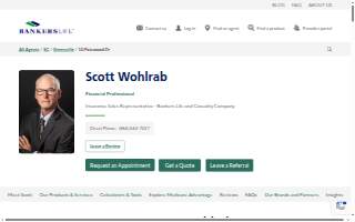 Scott Wohlrab, Bankers Life Agent website