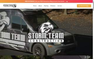 Storm Team Construction website