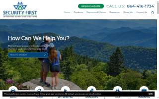 Security First Insurance website