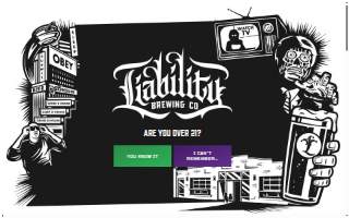 Liability Brewing Company website