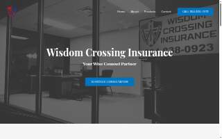 Wisdom Crossing Insurance website