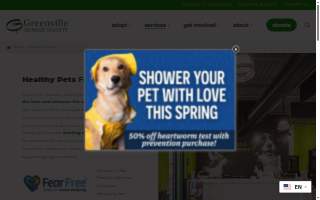 Pet Vaccine Clinic website