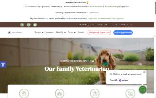 Cleveland Park Animal Hospital of Greenville website