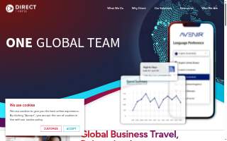 Direct Travel website