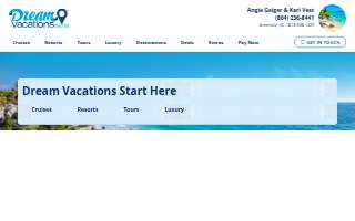 Angie Geiger & Kari Vest ~ Dream Vacations website