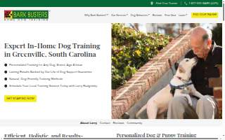 Bark Busters Home Dog Training - Greenville SC website