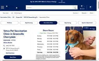 Vetco Vaccination Clinic of Greenville website