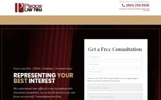 Peace Law Firm website