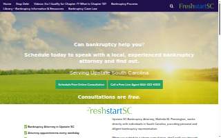 Fresh Start SC - Chapter 7 Bankruptcy website