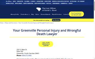 The Law Offices of David L Hood website