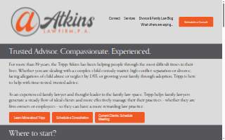 Tripp Atkins, Attorney at Law website