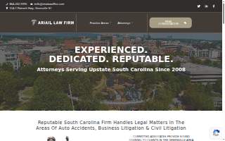 Ariail Law Firm website