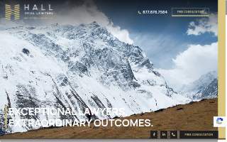 Hall Trial Lawyers, PLLC website