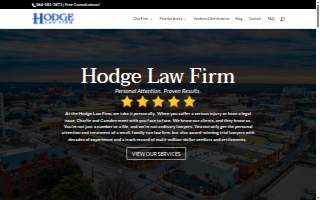 Hodge Law Firm - Personal Injury Attorneys website