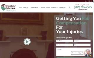 Malchow Johnson Injury Lawyers - Augusta website