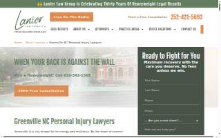 Lanier Law Group, P.A. website