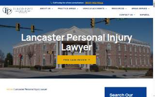 Elrod Pope Accident & Injury Attorneys Lancaster website