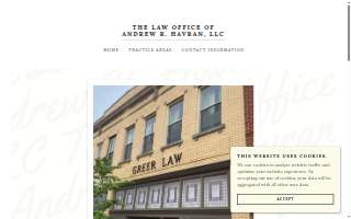 The Law Office of Andrew R. Havran, LLC website