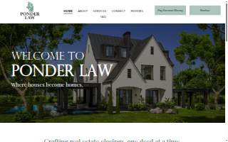 Ponder Law website