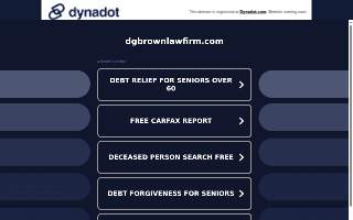D G Brown Law Firm website
