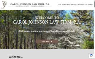 Carol Johnson Law Firm, P.A. website