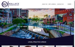 Wallace Immigration Law, LLC website