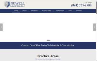 Nowell Law Firm, LLC website