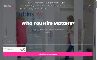 Atkins Law Firm website