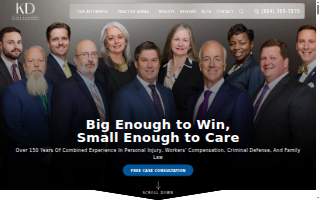 KD Trial Lawyers website