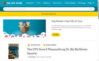 The UPS Store of Greenville website