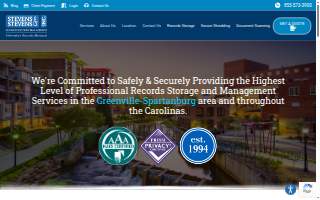 Stevens & Stevens Business Records Management website