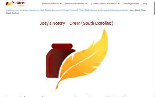 Joey's Notary website