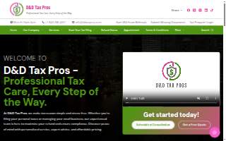DD Tax Pros LLC website