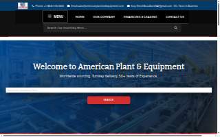 American Plant & Equipment website