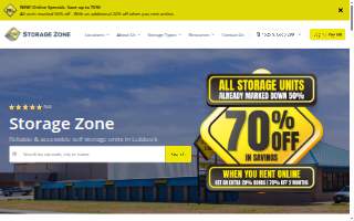 Storage zone website