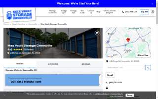 Max Vault Storage website