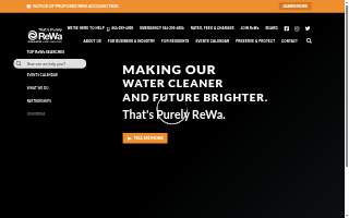 ReWa Warehouse, Collections, Maintenance and Fleet website