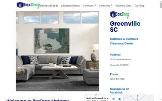 BoxDrop Mattress & Furniture Greenville website